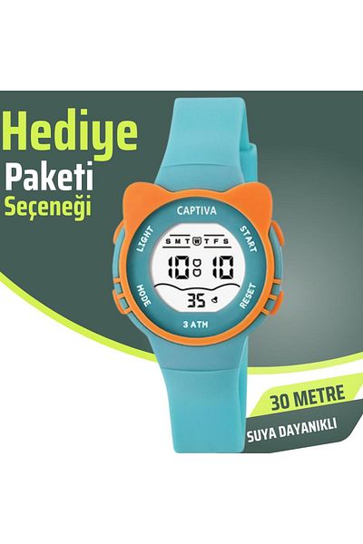 captiva 30 Meters Water Resistant Alarm and Stopwatch Featured Wristwatch