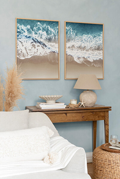 Artavessa 2 Piece Wooden Frame Look Mdf Table Set 20X30 cm - Model 7