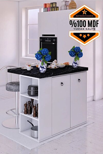 dekor fim DF01112BD MDF Mutfak Adası Mutfak Dolabı Ada Mutfak Yemek Masası