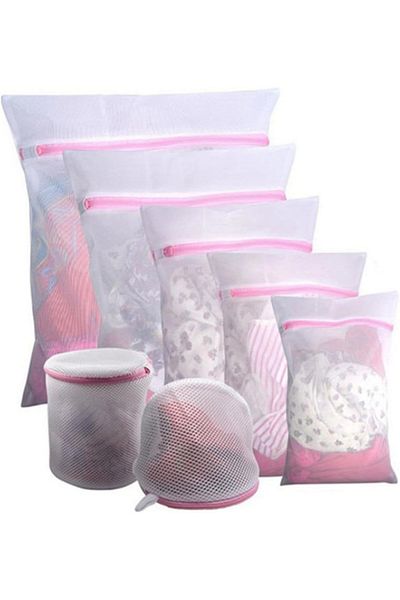 GOGOODA 7Pcs Mesh Laundry Bags for Delicates with Premium Zipper, Travel Storage Organize Bag
