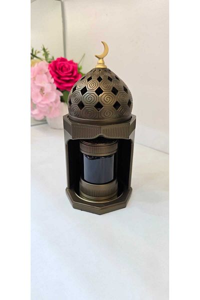 D&H Damanhoor Elegant Incense Bakhoor Burner Set With Storage Bowl & Magnetic Cover