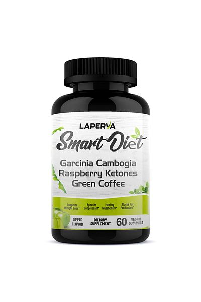 Laperva Smart Diet, Apple, 60 Veggie Gummies, Supports Weight Loss, Appetite Suppressant