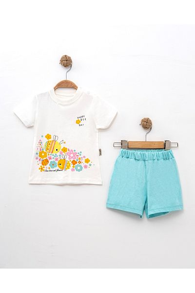 ENİA BABY Baby Girl Shorts Summer Set 9-12-18-24 Months