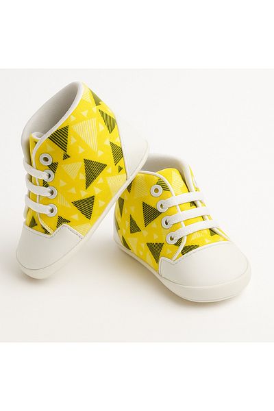 mia mia Geometric Patterned Newborn Booties Size 18-19