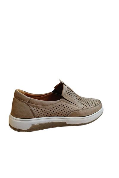 oktay kundura Genuine Leather Nubuck Orthopedic Casual Daily Shoes Sand B815