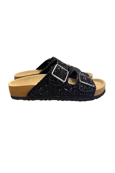 Pierre Cardin Anatomical Sole Lightweight Stone Embroidered Slippers