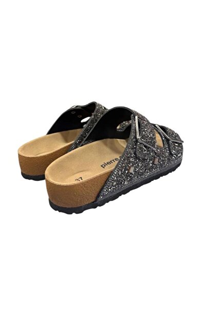 Pierre Cardin Anatomical Sole Lightweight Stone Embroidered Slippers