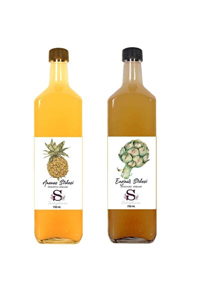 Süheylaana Doğal Ananas Sirkesi 750 Ml - Doğal Enginar Sirkesi 750 Ml