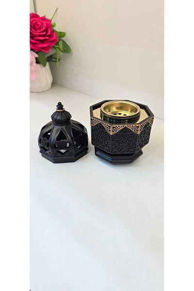 D&H Damanhoor Charcoal Incense Burner for Oud, Bakhoor, Frankincense – Aromatherapy & Decor