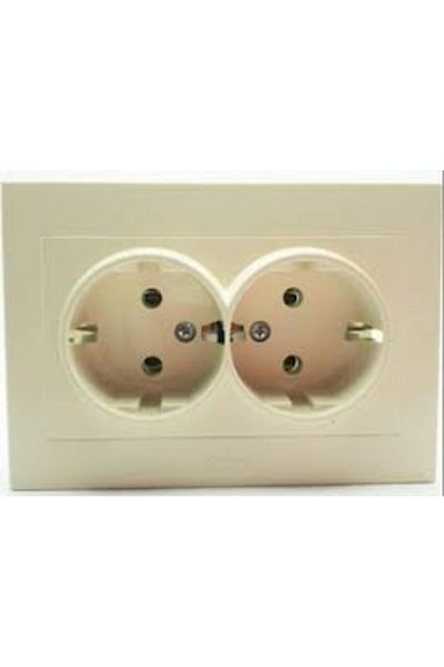 OVİVO Grano Cream Double Soil Socket