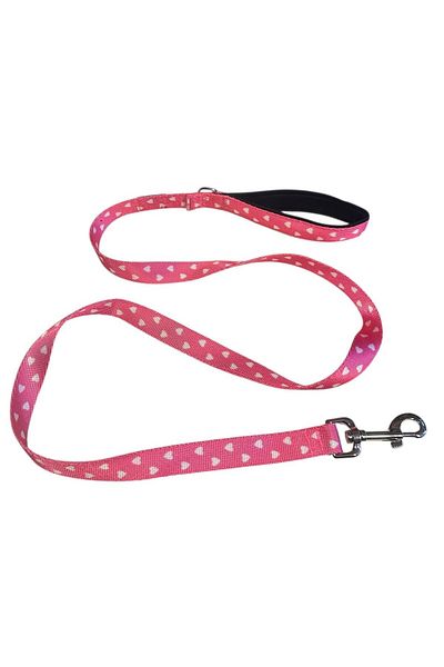 collars and paws C&P Cute Pink Dog Walking Strap 120 cm X 2 cm