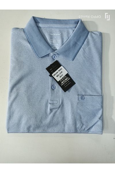 ercan triko tricou cu guler polo din bumbac obișnuit cu buzunare jacquard