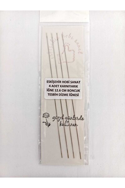 Eskişehir hobi sanat 12,6 cm 4 buc. Ac de mărgele Ac de cusut Mărgele Miyuki ...