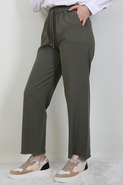 GİYZAMİLA Tasseled Trousers Khaki