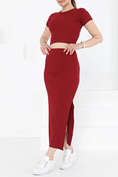 Butik Κοντομάνικο διπλό κοστούμι Claret Red - 27231