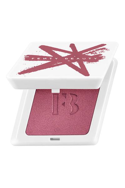 FENTY BEAUTY Powder Blush That Is Waterproof, Sweat, and Moisture Resistant - Fenty Cheeks - Summertime Wine (4 g)