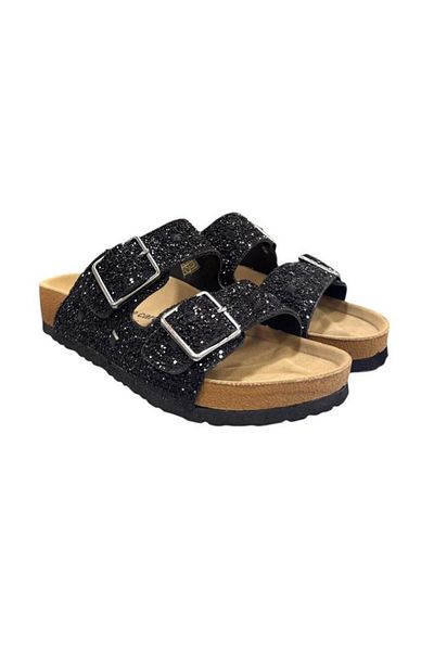 Pierre Cardin Anatomical Sole Lightweight Stone Embroidered Slippers