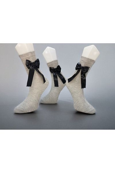 LAV SOCKS 3-Piece Girl's Ribbon Socks
