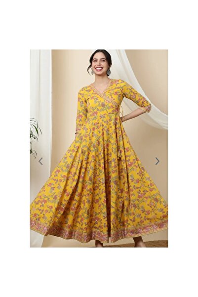 Hint Modam Hint Saf Pamuk Etnik Elbise