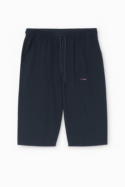 FATELLA Men's Cotton Raw Cloth Capri – High Waist, Elastic Waist, Comfortable...