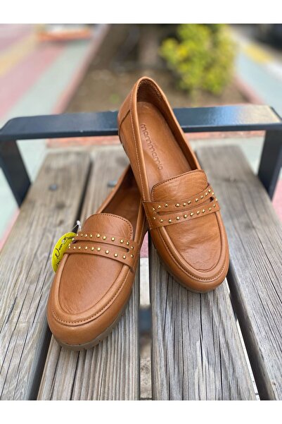 Mammamia D25ya 3590 Taba Hakiki Deri Kadın Ayakkabı
