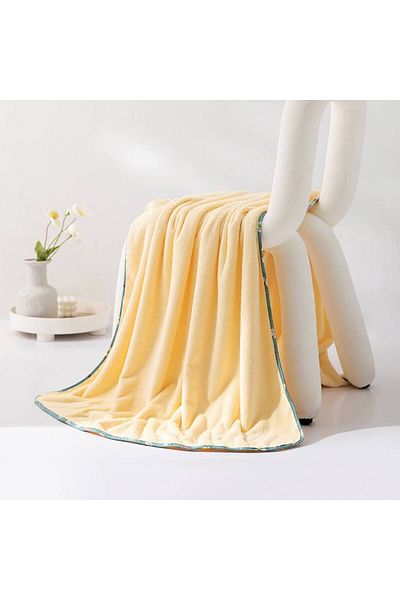 REEFI منشفة وجه انيقة ليموني ريفي أطراف موردة - Elegant Lemon Towel