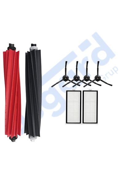 Asgard Grup Roborock Q8 Max, Q8 Max+ Compatible 1 Main Brush 4 Side Brushes 2 Filters