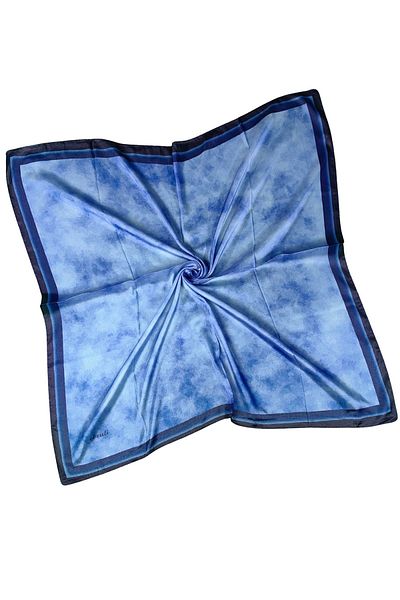 mim eşarp Κασκόλ Ebruli Crystal Cloud με σχέδιο 90x90 cm