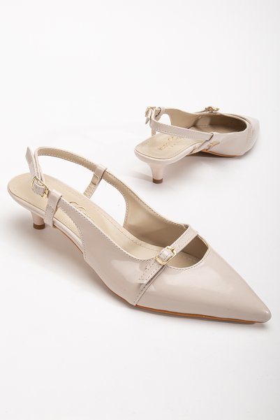 Berfu shoes Pointed Toe Buckle 4 cm Heeled Shoes 301 Patent Leather