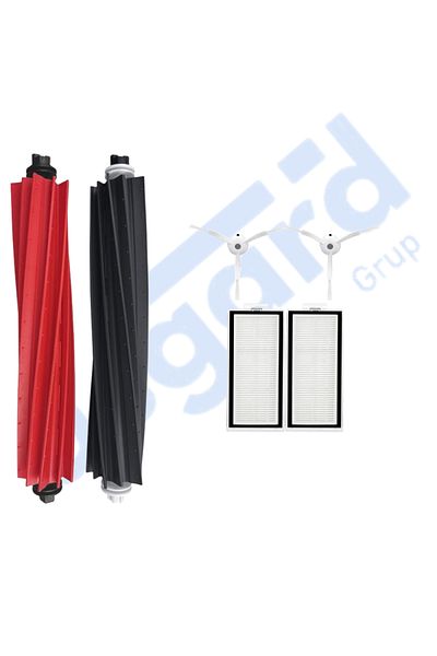 Asgard Grup Roborock Q8 Max, Q8 Max+ Compatible 1 Main Brush 2 Side Brushes 2 Filters
