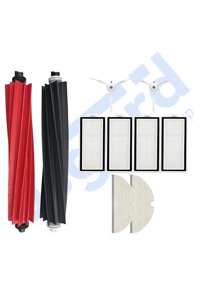 Asgard Grup Roborock Q8 Max, Q8 Max+ Compatible 1 Main Brush 2 Side Brushes 4 Filters 2 Mops