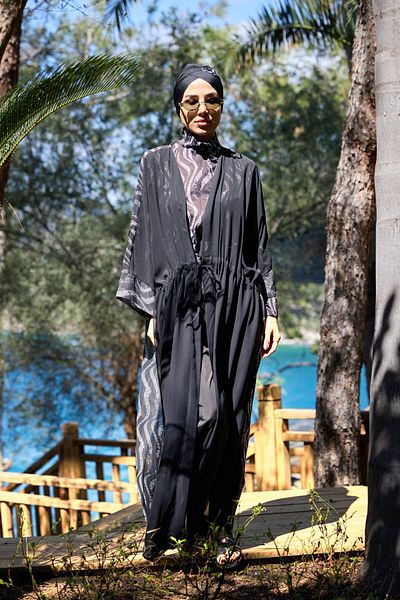 ns tasa Nouréa Model Waist Lace-Up Design Hijab Pareo