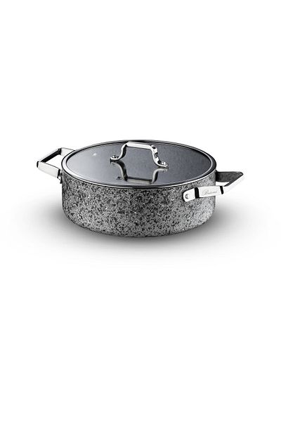 Brioni Stone-Age Anti-Scratch Fireproof Non-Stick Induction 32 cm Oblate Pot