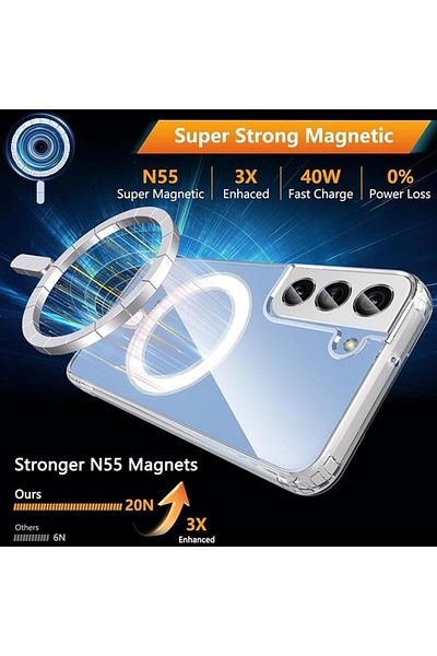 Generic Magnetic Case For Samsung Galaxy S23 – Magsafe, Shockproof, Clear Anti-scratch Bumper Cover