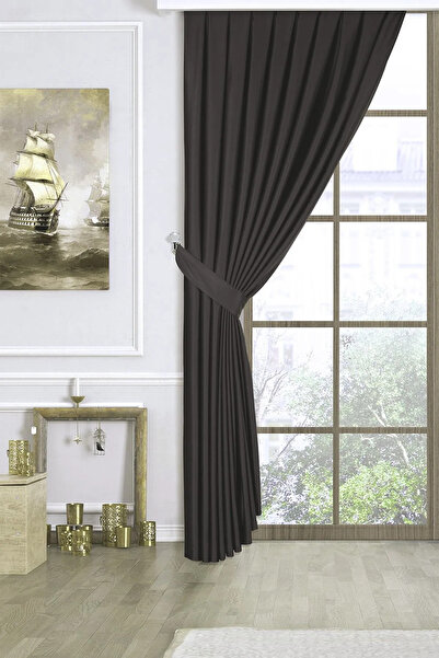 Elen's Perdea opacă antracit, rezistentă la lumină, cu strat extra de izolare...