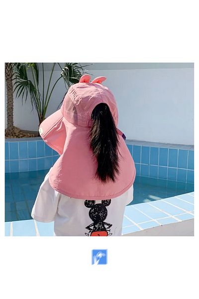 Kardelen Butik Denizli Adjustable Cute Children's Back Protection Fisherman's Hat
