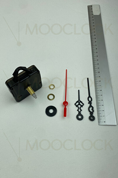 MOOCLOCK Clock Machine, Acar Silent Wall Clock Mechanism, 22 mm Shaft, Scorpion-Equator-Second-(with Hanger)