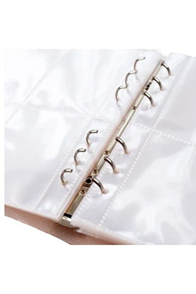 Kpop Dünyasi Yumuşak Kapaklı Şeffaf Simli A5 Binder Dosyası - Mor