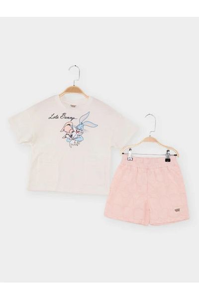 Ugly Duck 05-08 Years Girl Looney Tunes Double Set - Ecru