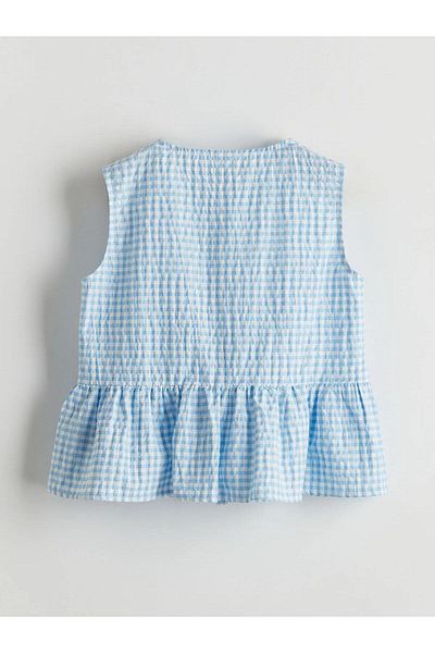 LC Waikiki Cămașă pentru copii LCW Kids Casual Fit Seersucker Bow Girl (S5)