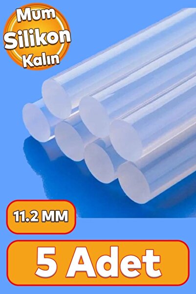 kutuTR Kalın Çubuk Tabanca Mumu Sıcak Silikon 5 Adet