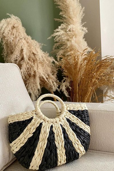 İstangül Butik Sunline Knitted Bag Straw Bag