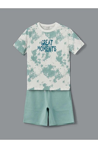 LC Waikiki Lcw Crew Neck Boys T-Shirt and Shorts (S5)