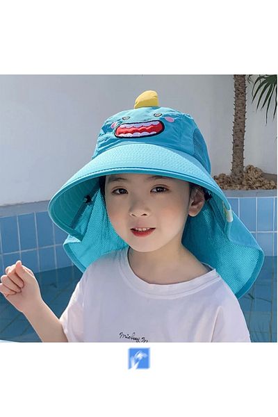Kardelen Butik Denizli Adjustable Cute Children's Back Protection Fisherman's Hat