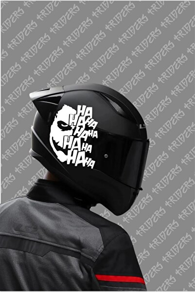 TRİDERS Joker Ha ha ha Sticker Kask Leptop Motosiklet Araba Sticker Kask Kaplama 14 x 16 cm