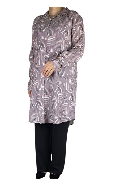 ECE GİYİM ΓΥΝΑΙΚΕΙΟ ΠΟΥΚΑΜΙΣΟ ΜΕ ΚΟΥΜΠΙ ΜΠΡΟΣΤΑ ΚΑΙ ΜΑΝΙΚΙΟΥ ΜΕ ΜΑΝΙΚΙΟΥ