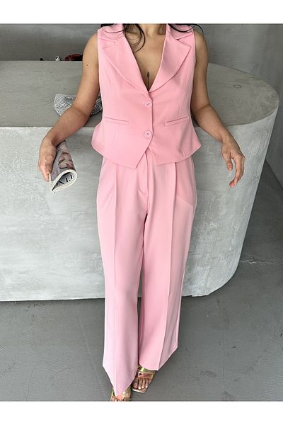 MYGİYİMİSTANBUL Vest Trousers Set