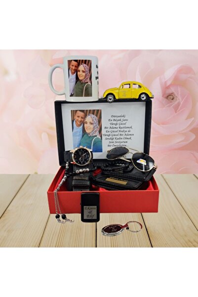 HediyesiBizden KİŞİYE ÖZEL HEDİYE SETİ ( SAAT-KEMER-CÜZDAN -KARTLIK-TESBİH- Ç...