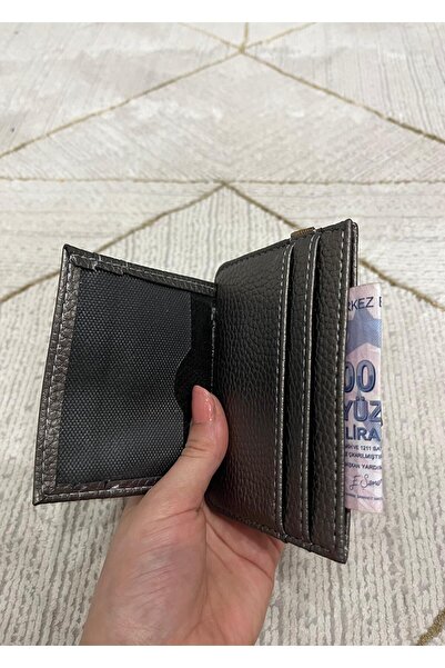 zauram Platinum Minimal Wallet with Keychain and Card Holder Detail