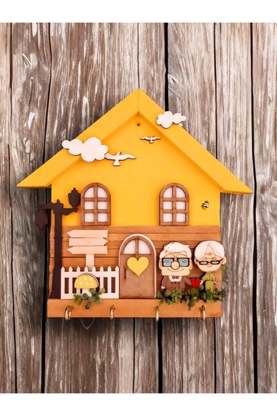 PSAcraft Duvar Anahtarlık Hediye Ahşap 27 X 27 Askı